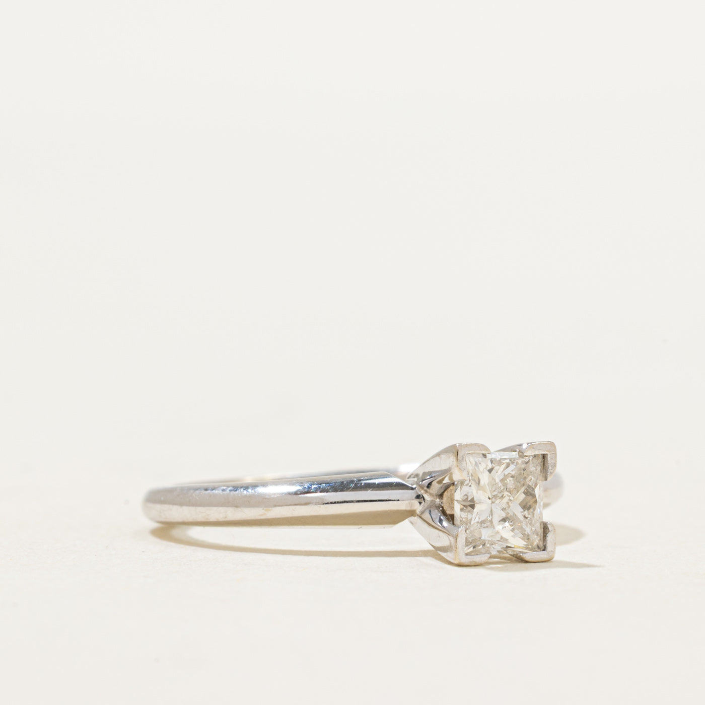 Solitaire Princess Cut Diamond Ring | 0.40ct | SZ 4.25