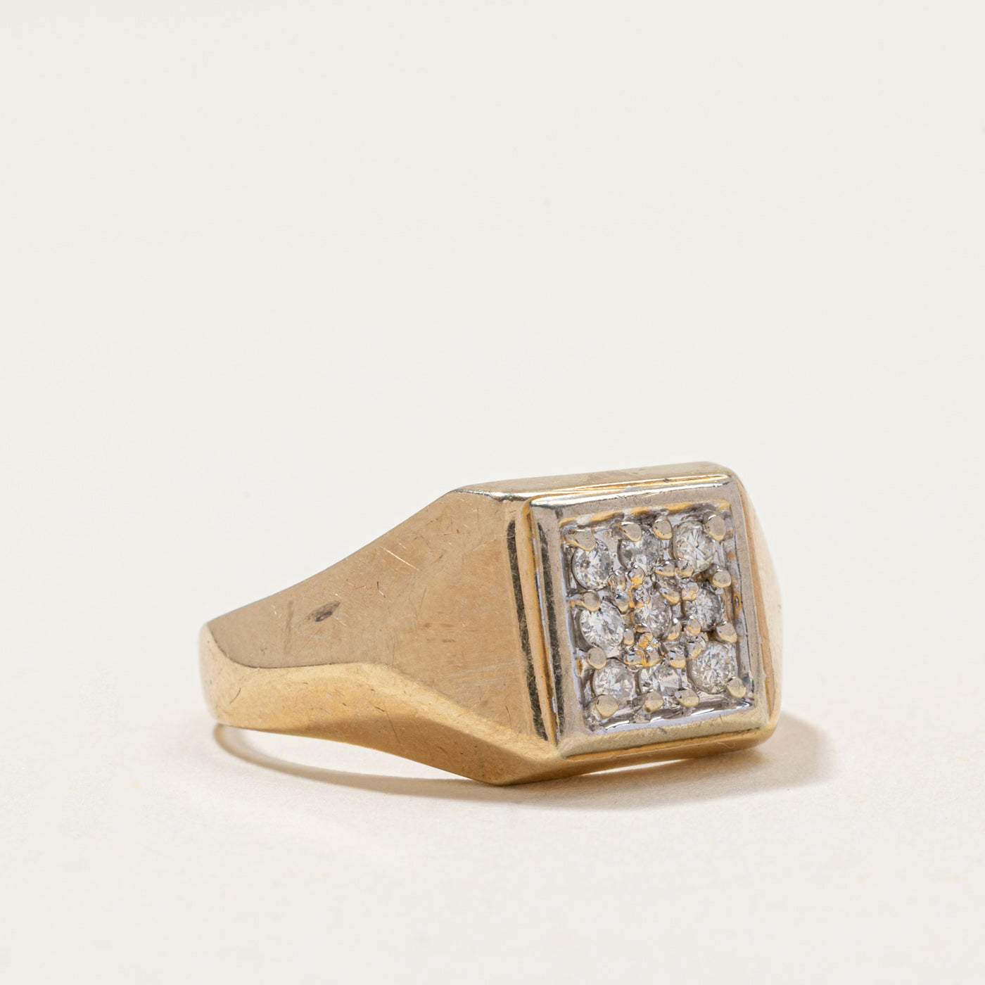 Diamond Signet Ring | 0.32ctw | SZ 9