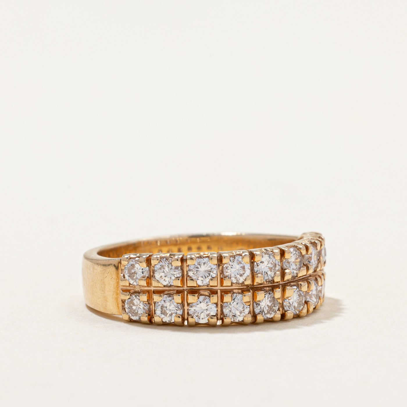 Double Row Semi Eternity Diamond Band | 1.08ctw | SZ 6