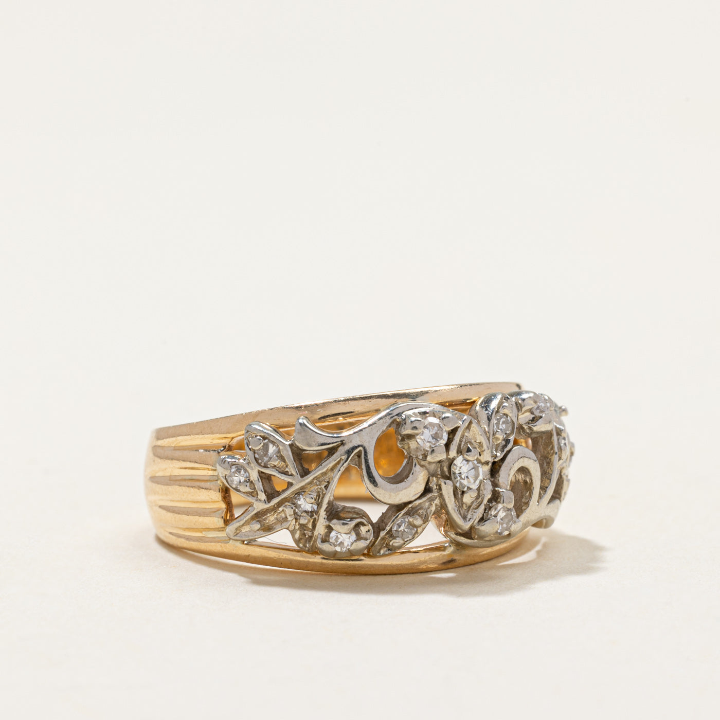 Diamond Openwork Vine Design Ring | 0.17ctw | SZ 7