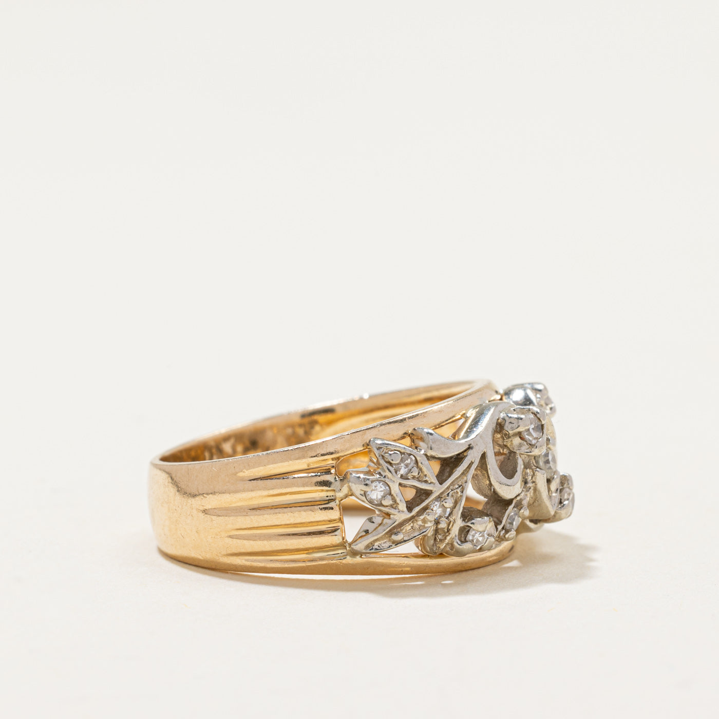 Diamond Openwork Vine Design Ring | 0.17ctw | SZ 7