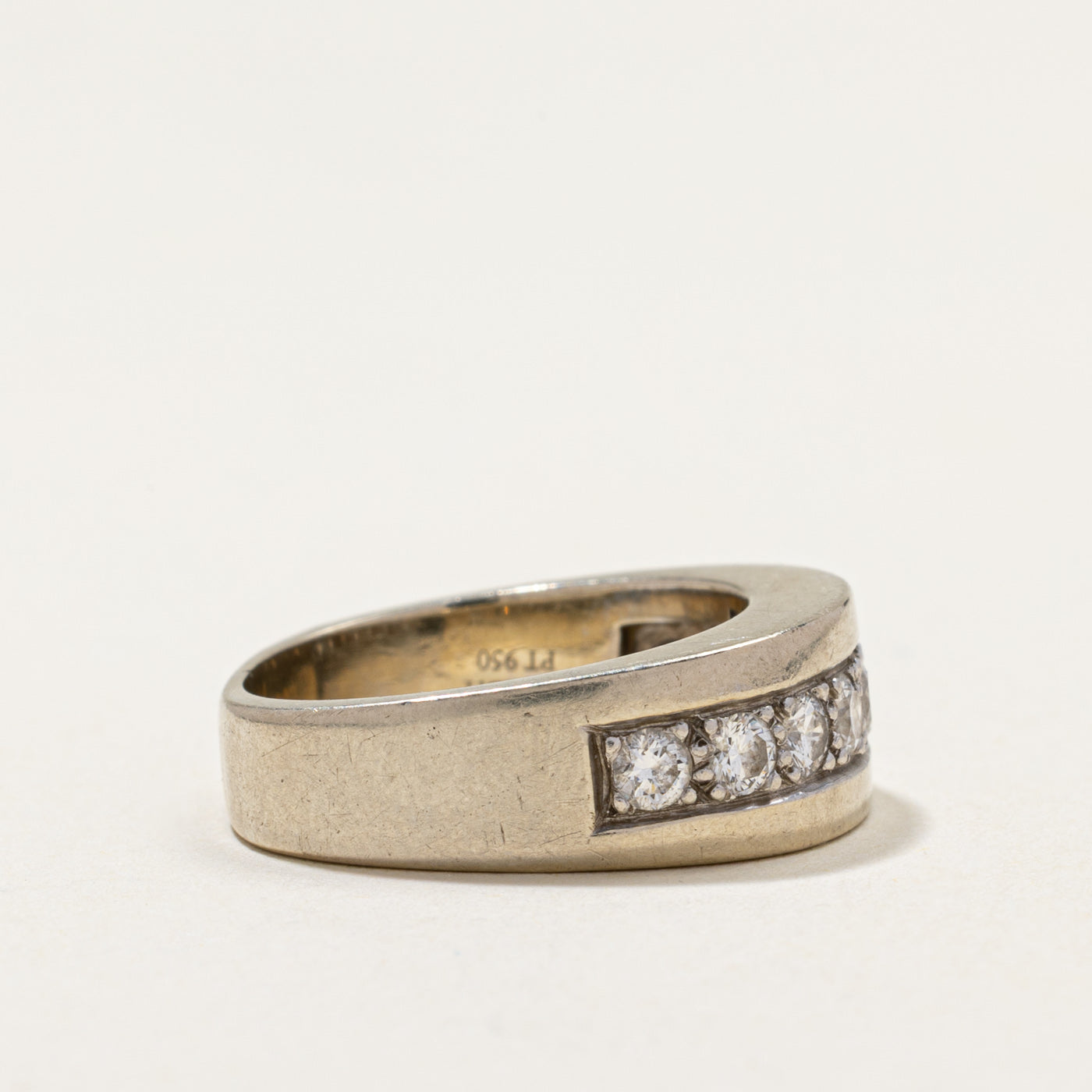 Semi Eternity Diamond Chunky Band | 0.63ctw | SZ 5