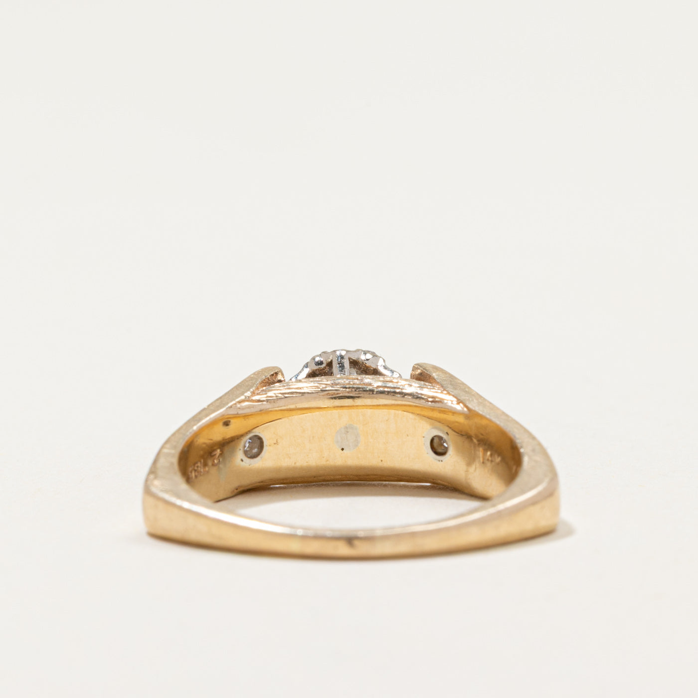 Diamond Cluster Cathedral Ring | 0.24ctw | SZ 7.5