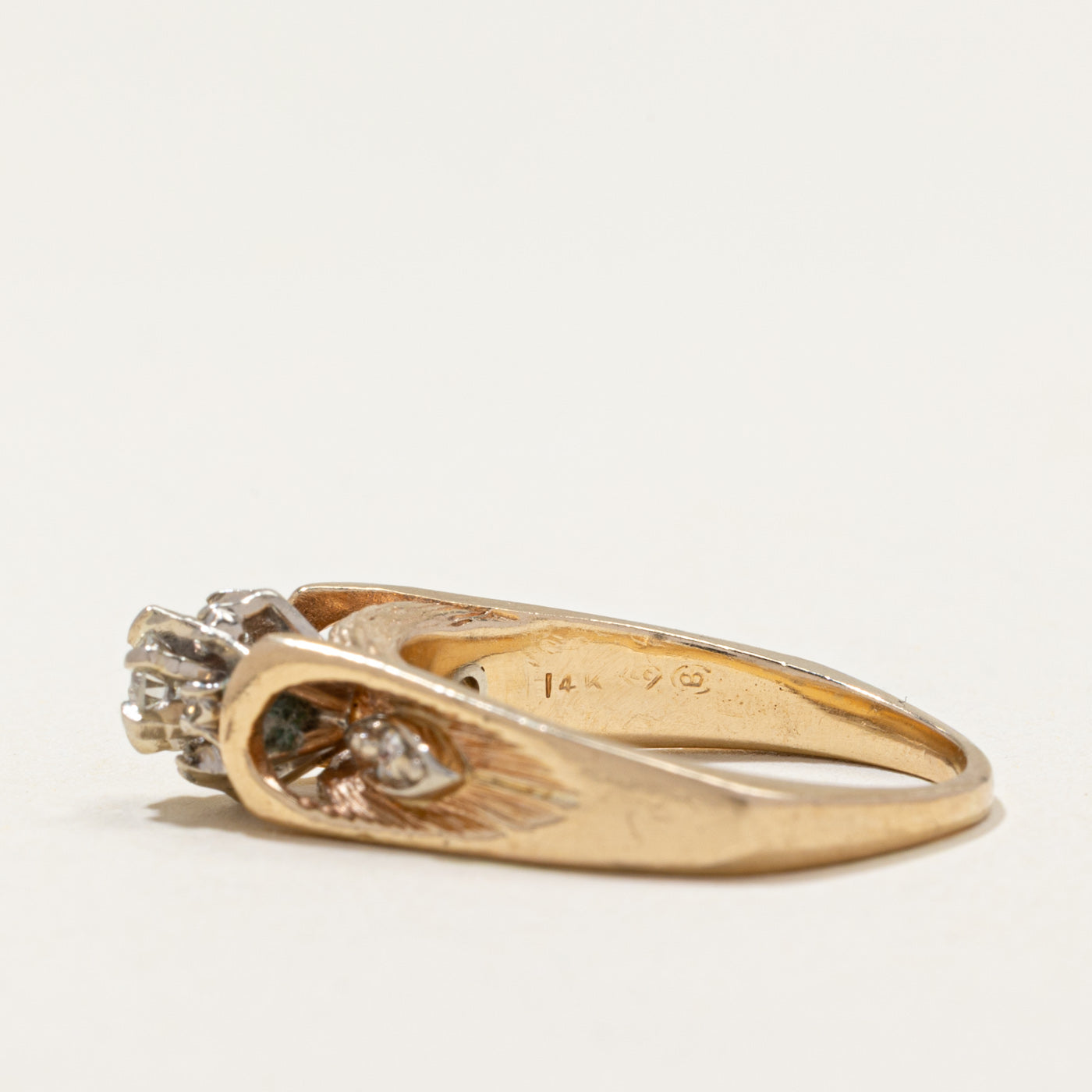 Diamond Cluster Cathedral Ring | 0.24ctw | SZ 7.5