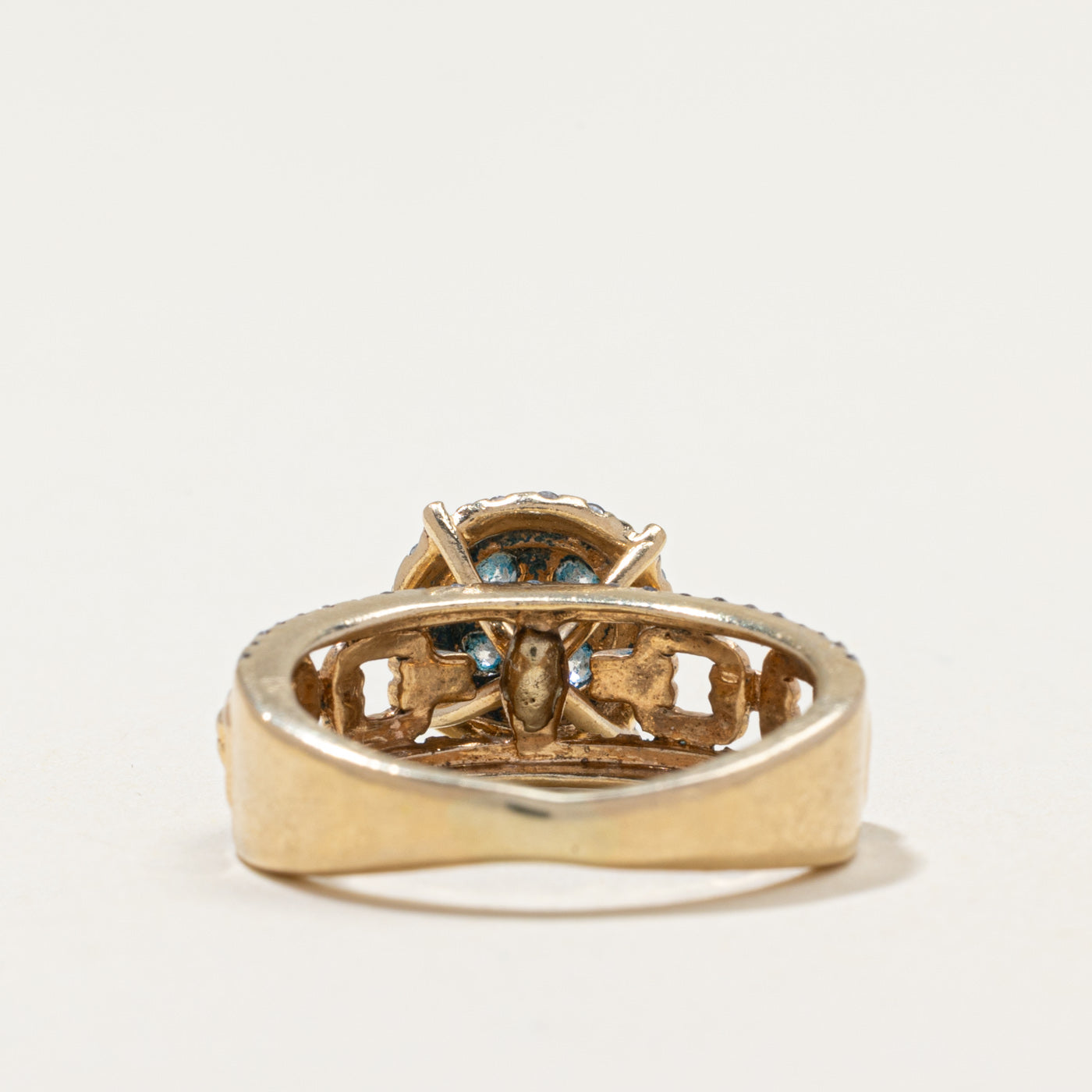 Diamond Cluster Chain Link Ring | 0.73ctw | SZ 5