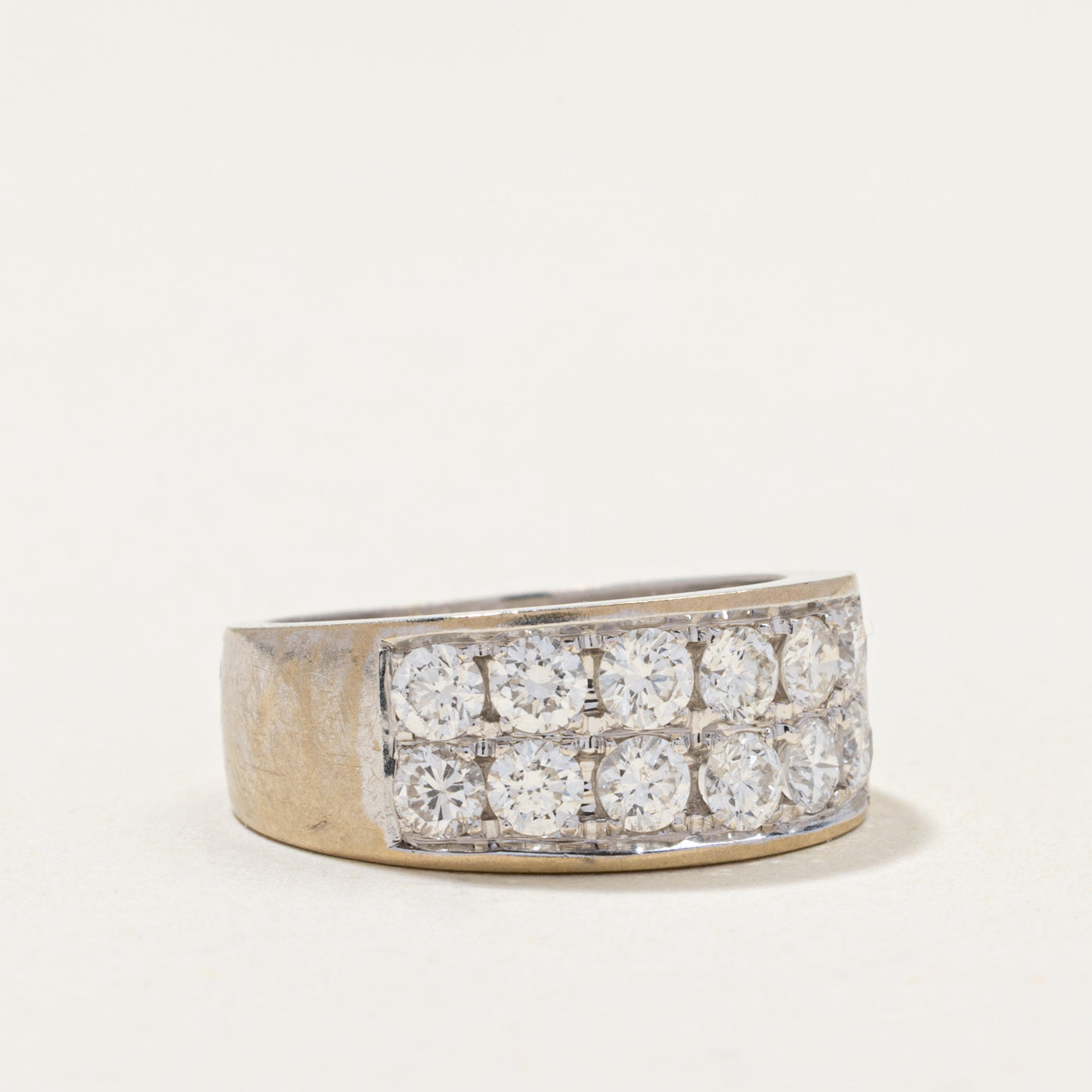 Double Row Semi Eternity Diamond Band | 1.08ctw | SZ 4.25