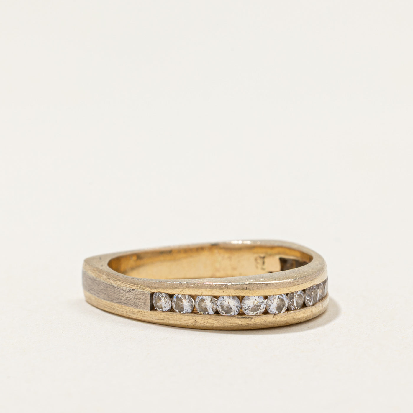 Channel Set Semi Eternity Diamond Ring | 0.44ctw | SZ 7