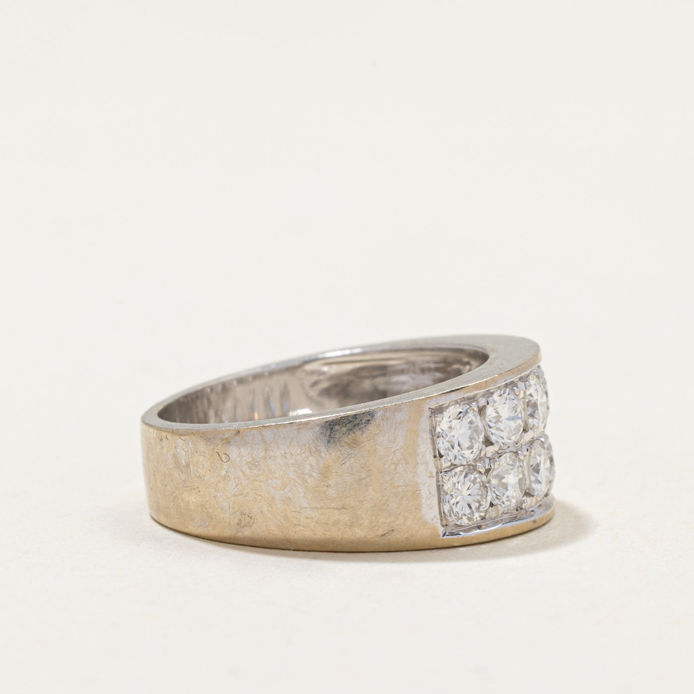 Double Row Semi Eternity Diamond Band | 1.08ctw | SZ 4.25