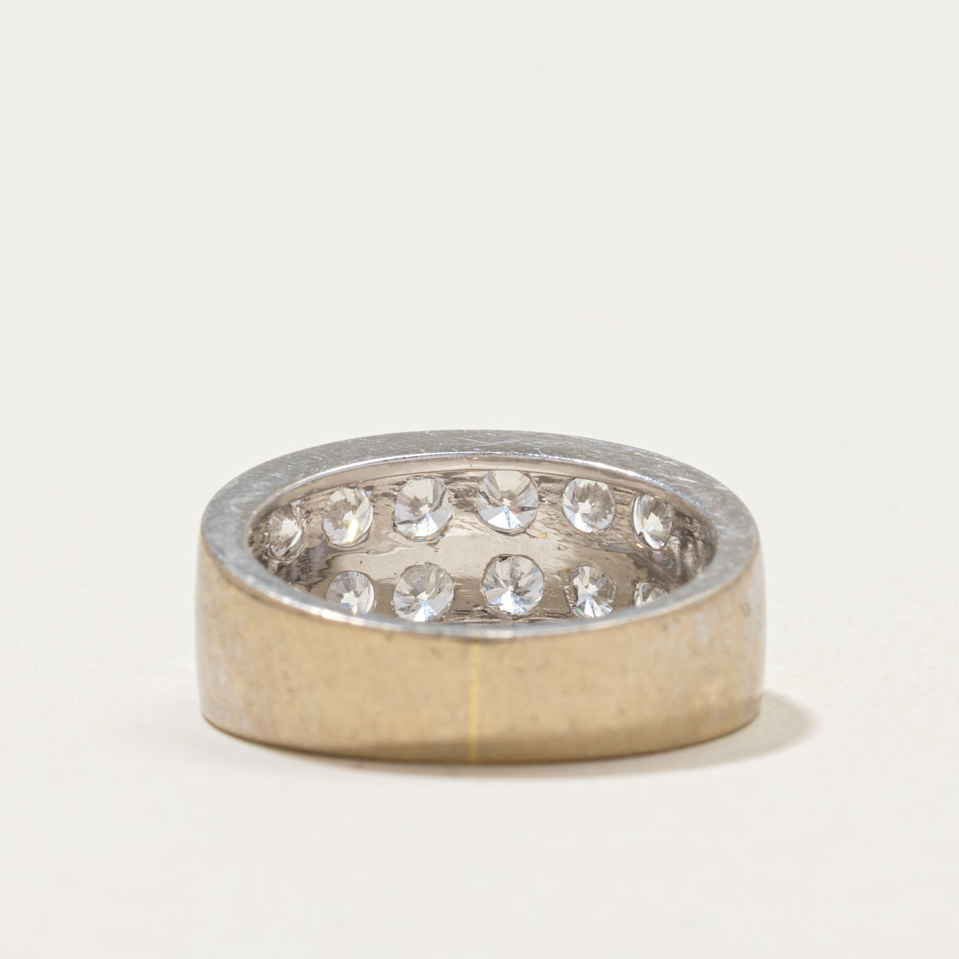 Double Row Semi Eternity Diamond Band | 1.08ctw | SZ 4.25