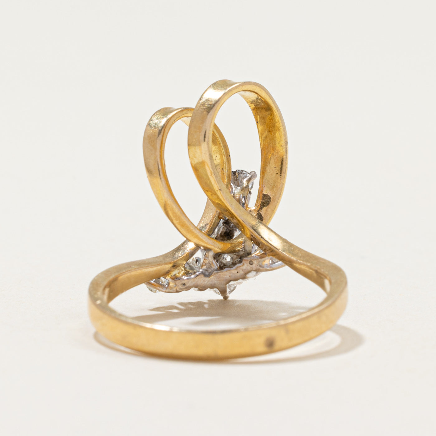 Diamond Double Loop Cocktail Ring | 0.48ctw | SZ 6.75