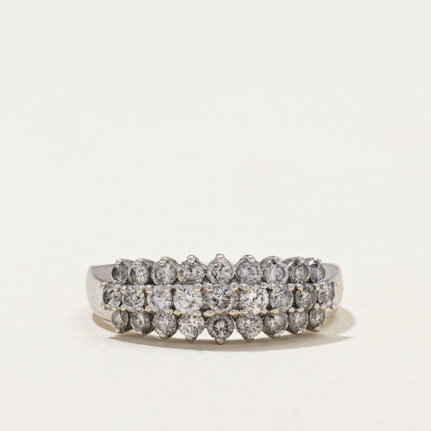 Multi Row Diamond Ring | 1.10ctw | SZ 7.25