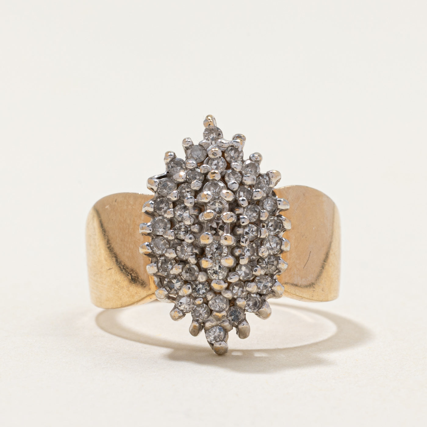Diamond Marquise Shaped Cluster Ring | 0.55ctw | SZ 6.75