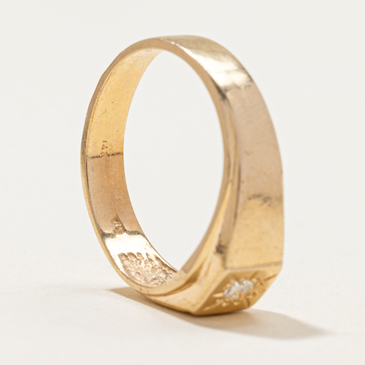Star Set Solitaire Diamond Ring | 0.10ct | SZ 8