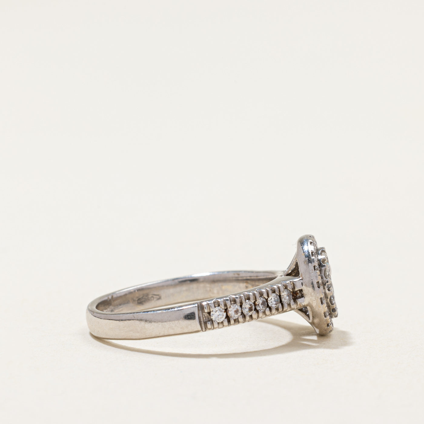 Diamond Round Cluster Halo Ring | 0.51ctw | SZ 6