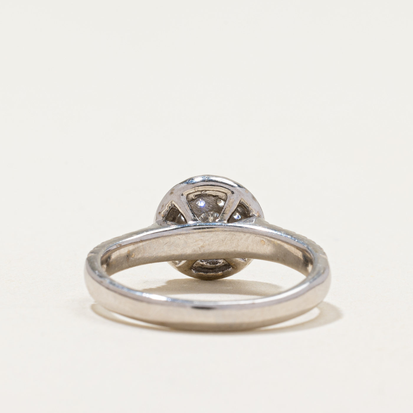 Diamond Round Cluster Halo Ring | 0.51ctw | SZ 6