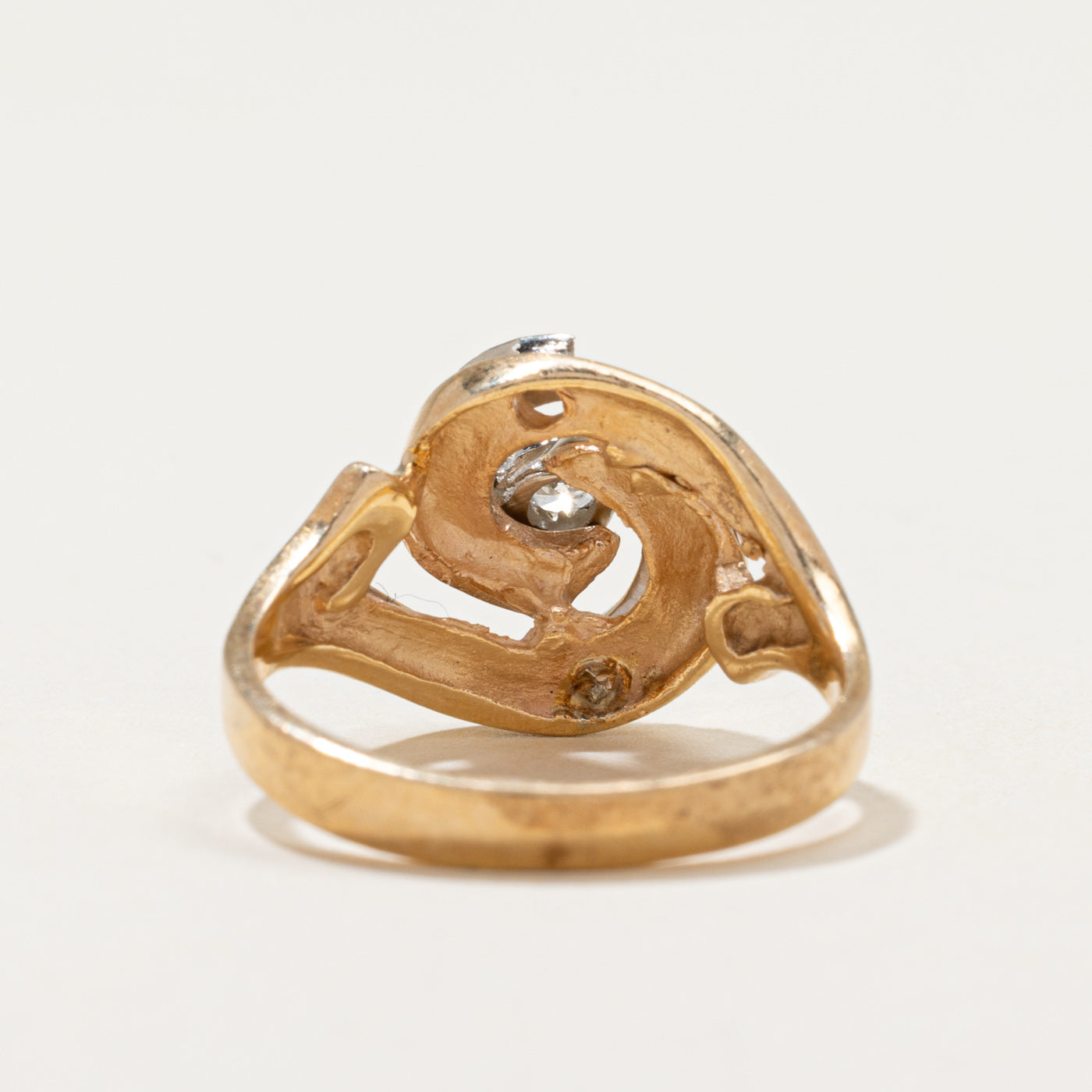 Diamond Swirl Cocktail Ring | 0.30ctw | SZ 6.75