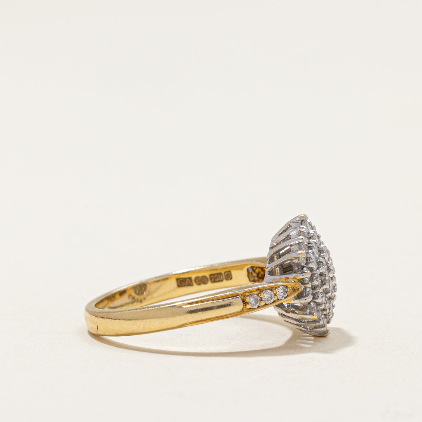 Diamond Cluster Cocktail Ring | 0.50ctw | SZ 6.25