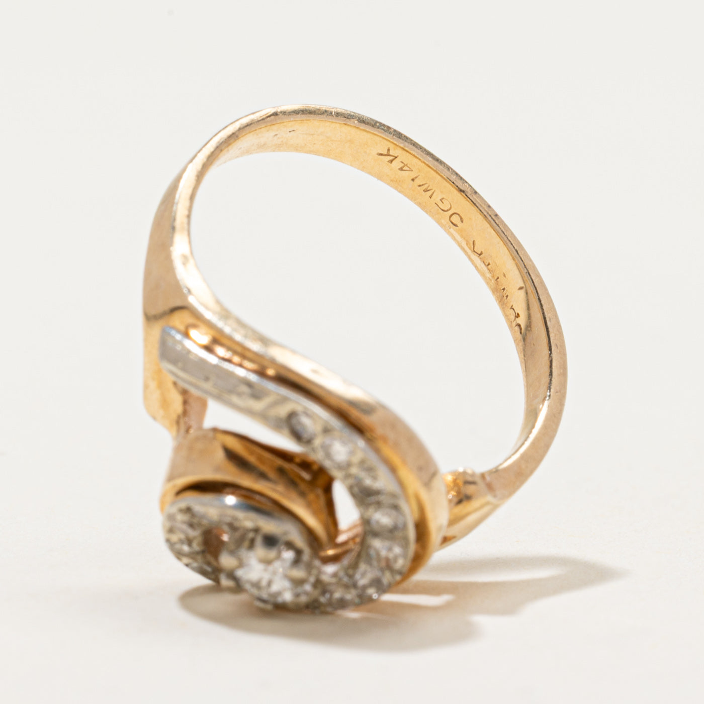 Diamond Swirl Cocktail Ring | 0.30ctw | SZ 6.75