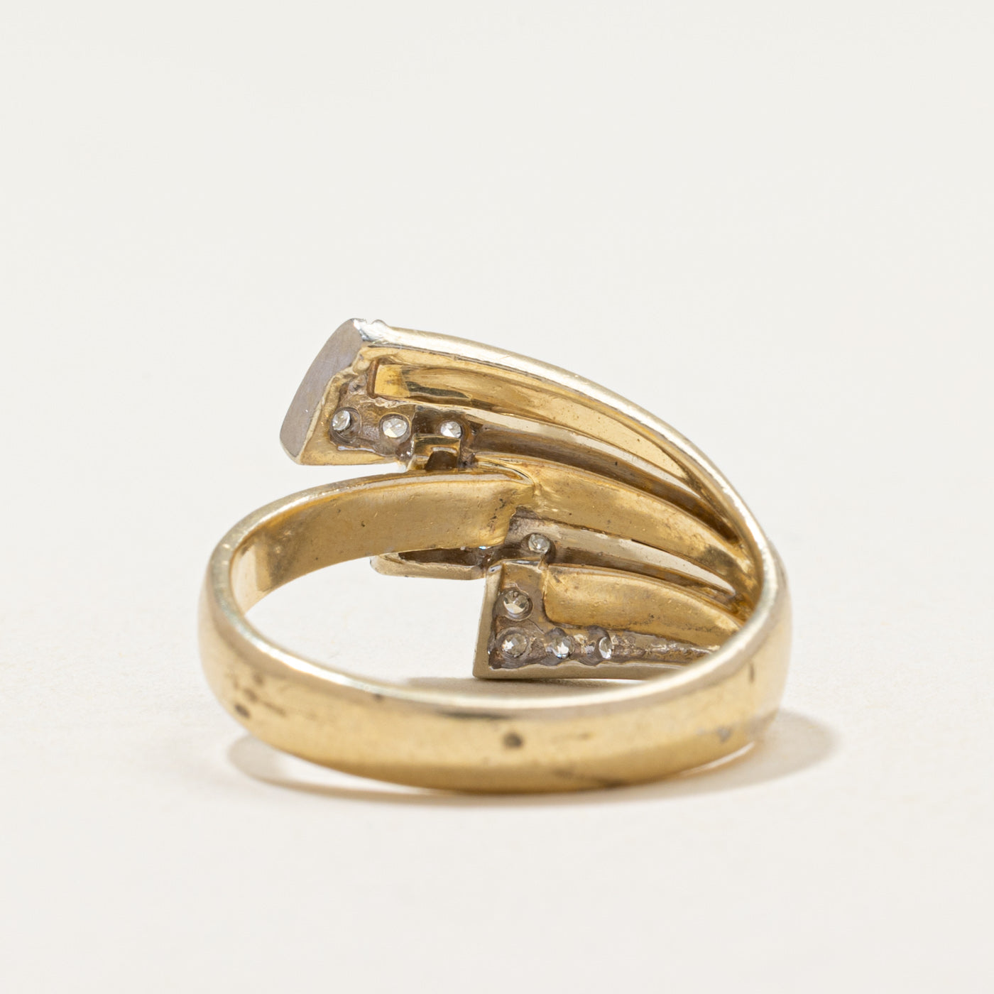 Diamond Zigzag Design Cocktail Ring | 0.19ctw | SZ 6.25