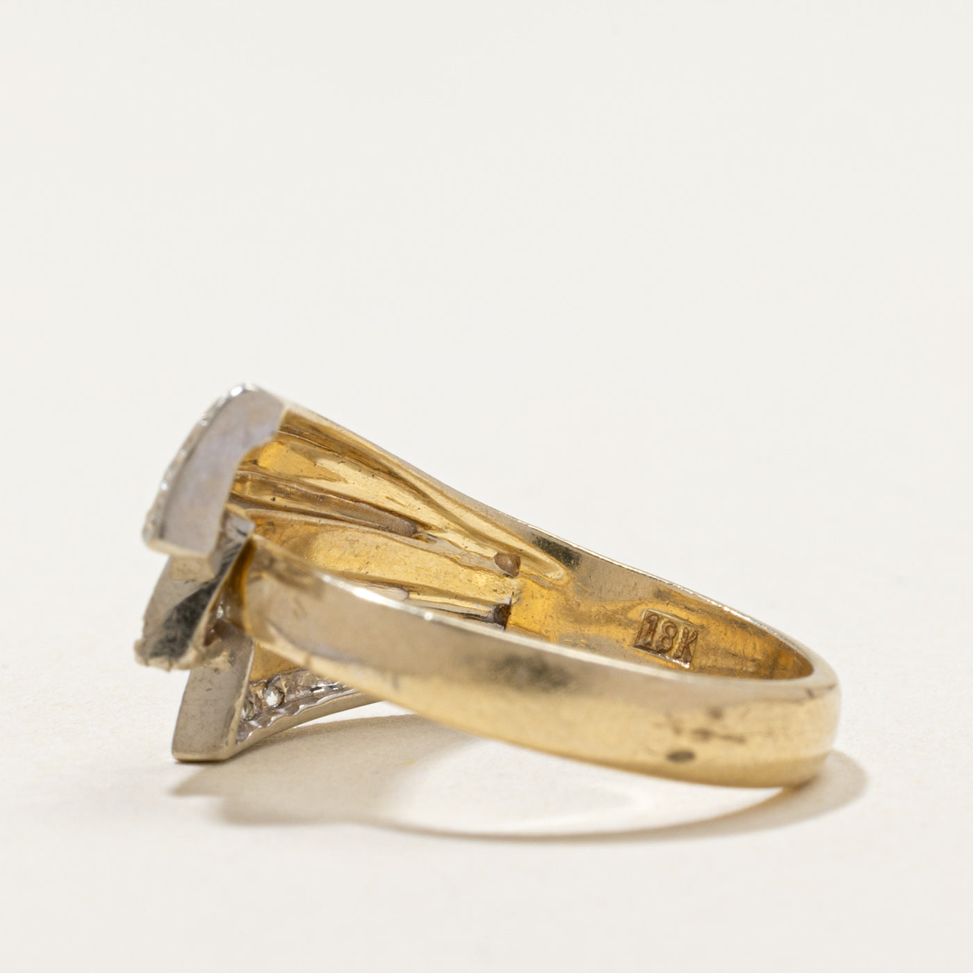 Diamond Zigzag Design Cocktail Ring | 0.19ctw | SZ 6.25