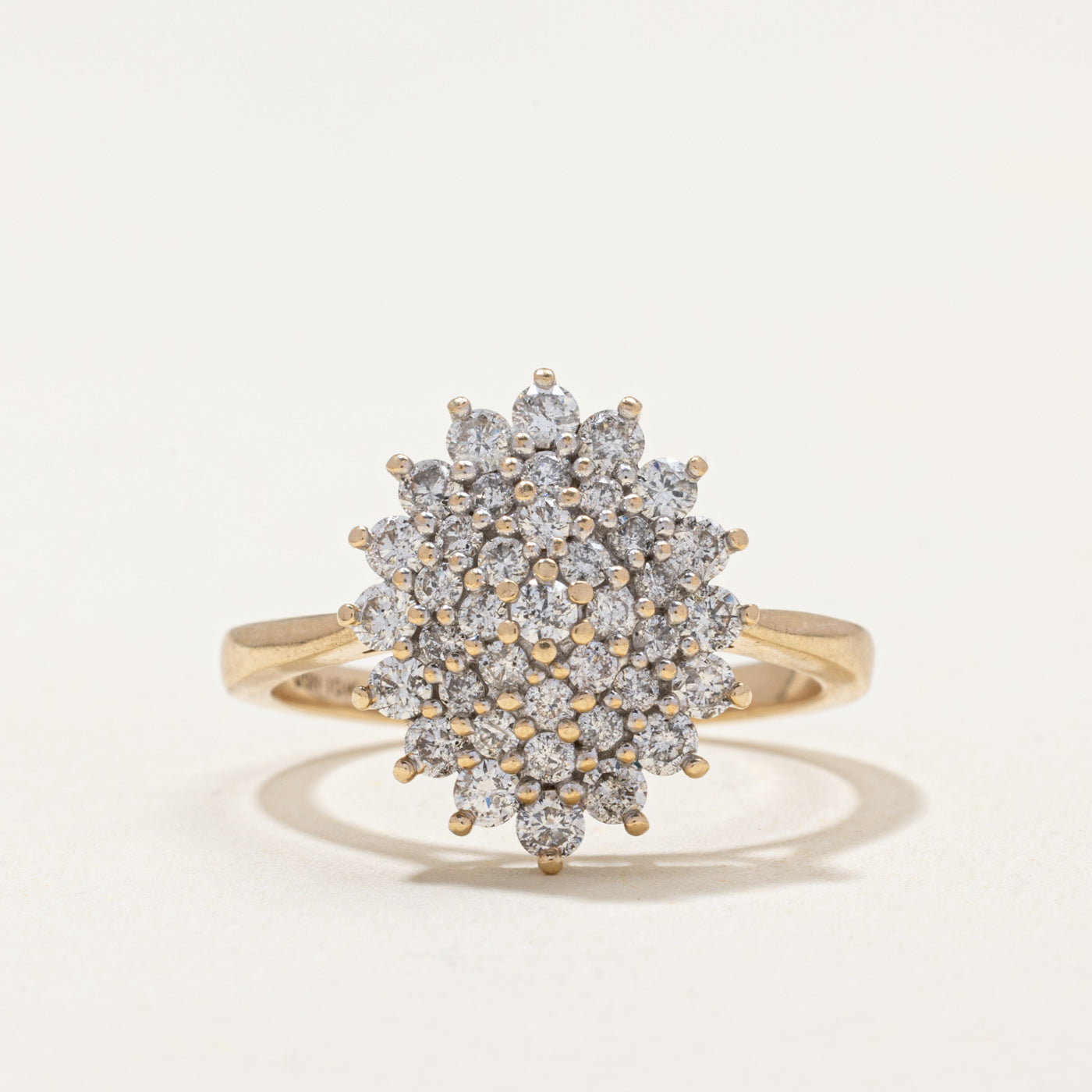Diamond Cluster Cocktail Ring | 1.18ctw | SZ 7.75
