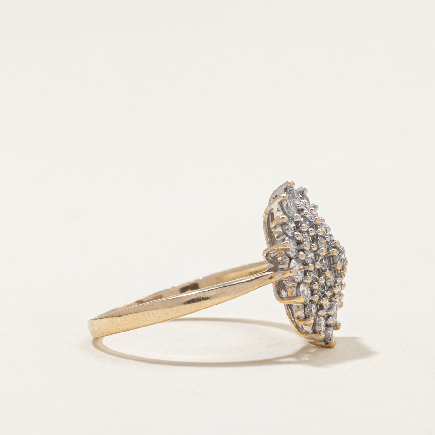 Diamond Cluster Cocktail Ring | 1.18ctw | SZ 7.75