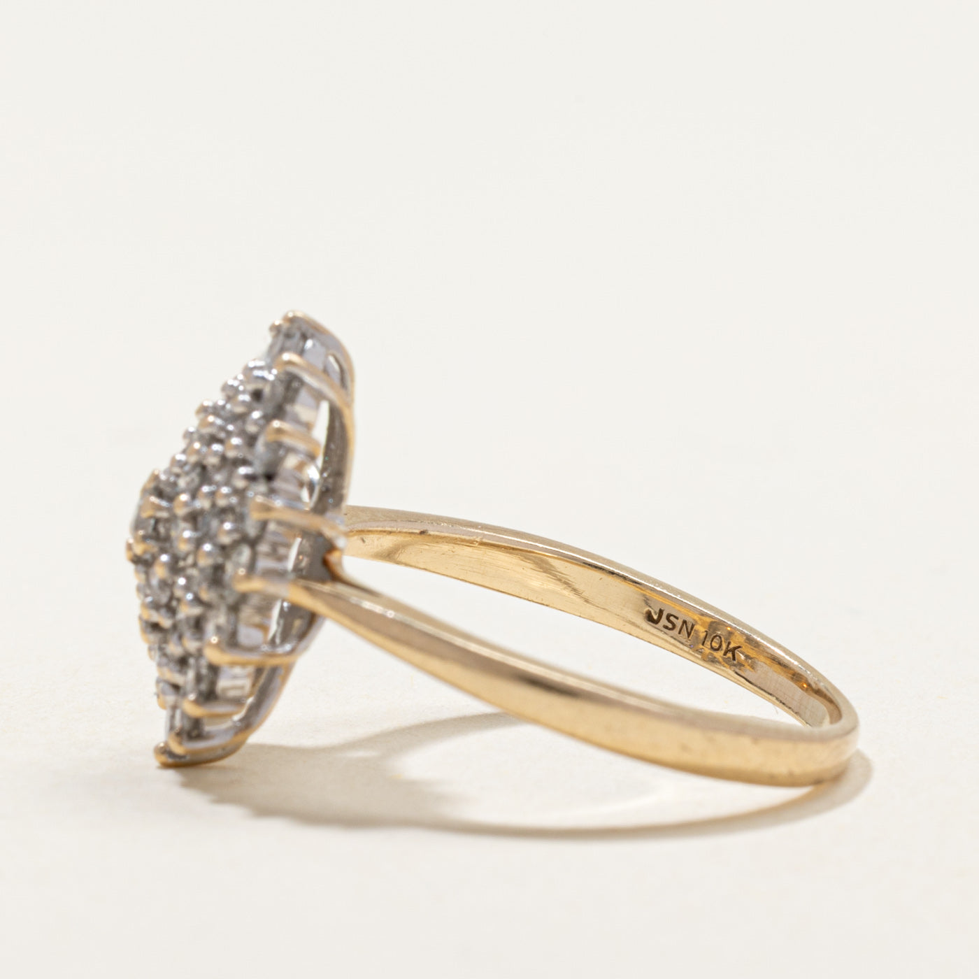 Diamond Cluster Cocktail Ring | 1.18ctw | SZ 7.75