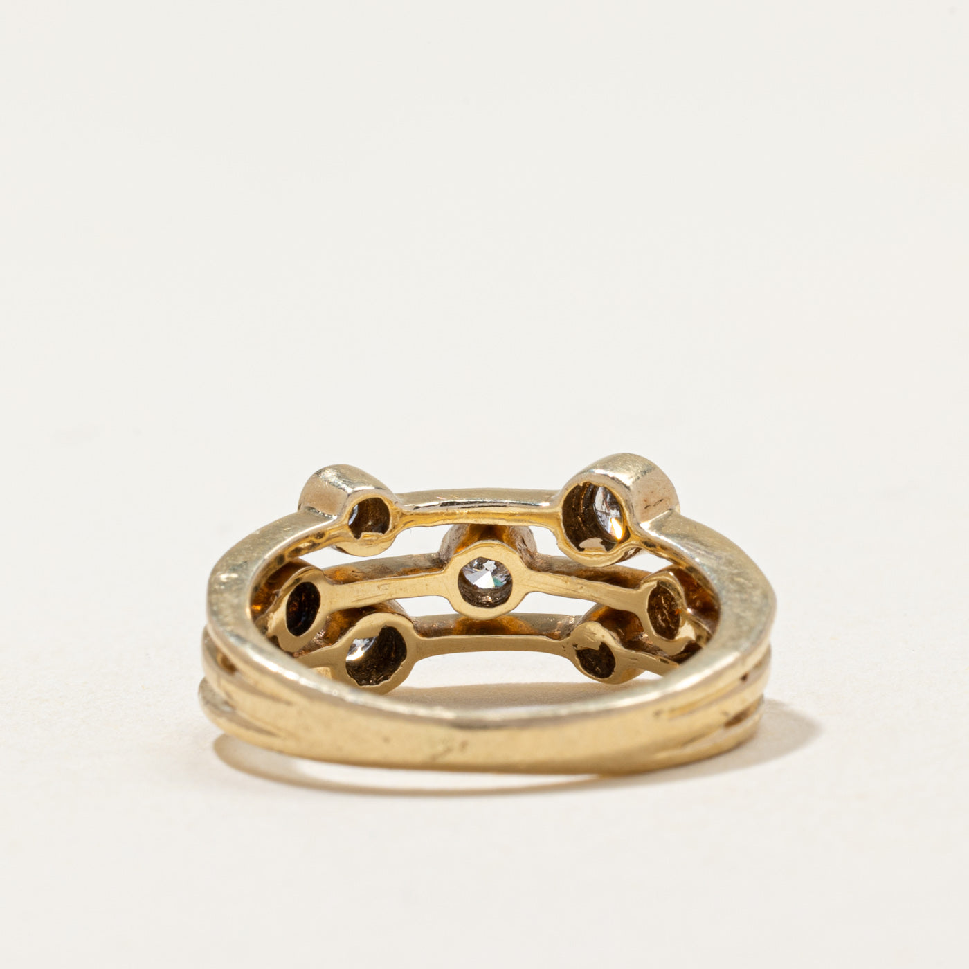 Scattered Bezel Set Diamond Ring | 0.52ctw | SZ 5.75