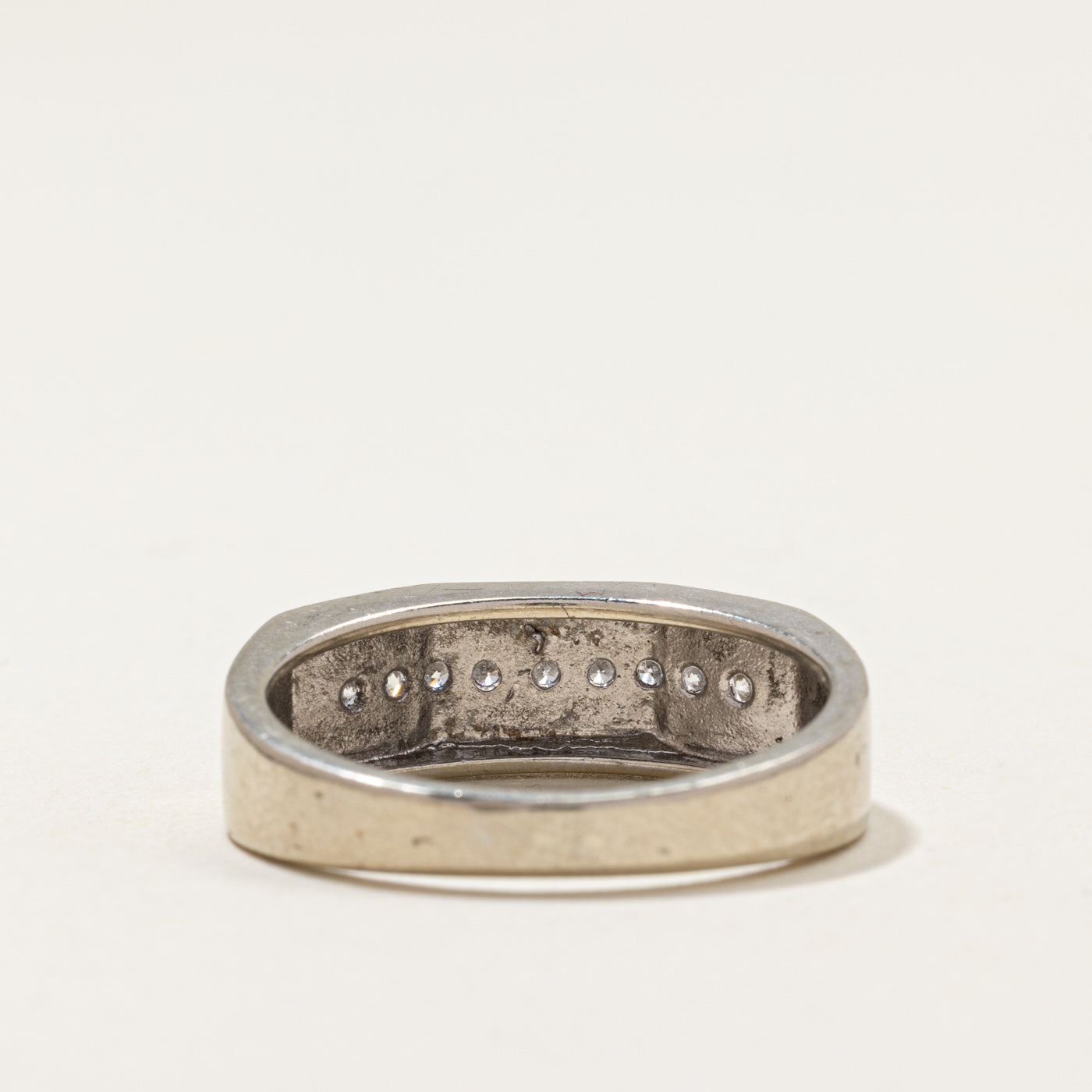 Semi Eternity Diamond Angled Band | 0.36ctw | SZ 10