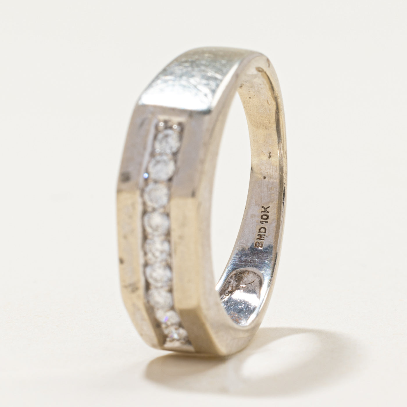 Semi Eternity Diamond Angled Band | 0.36ctw | SZ 10