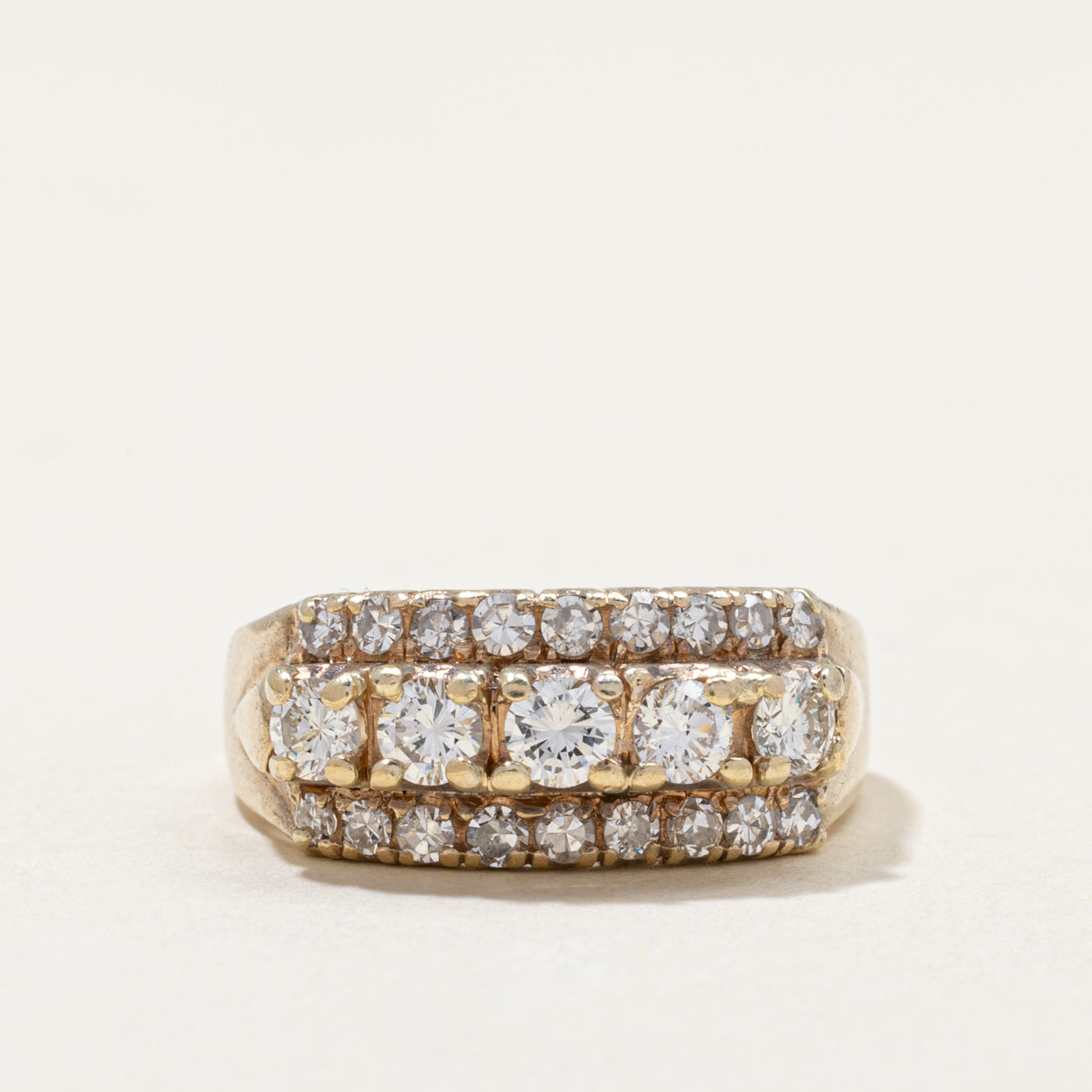 Multi Row Diamond Ring | 0.65ctw | SZ 6.25