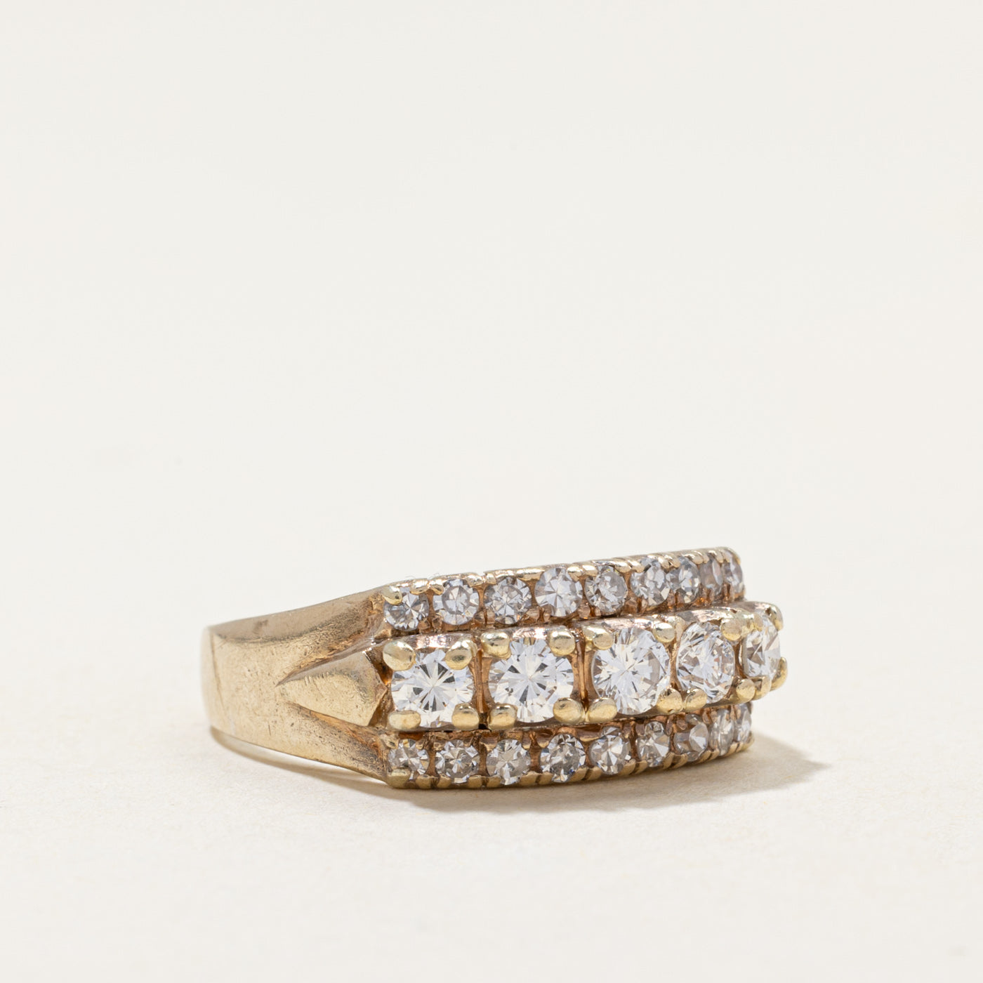 Multi Row Diamond Ring | 0.65ctw | SZ 6.25