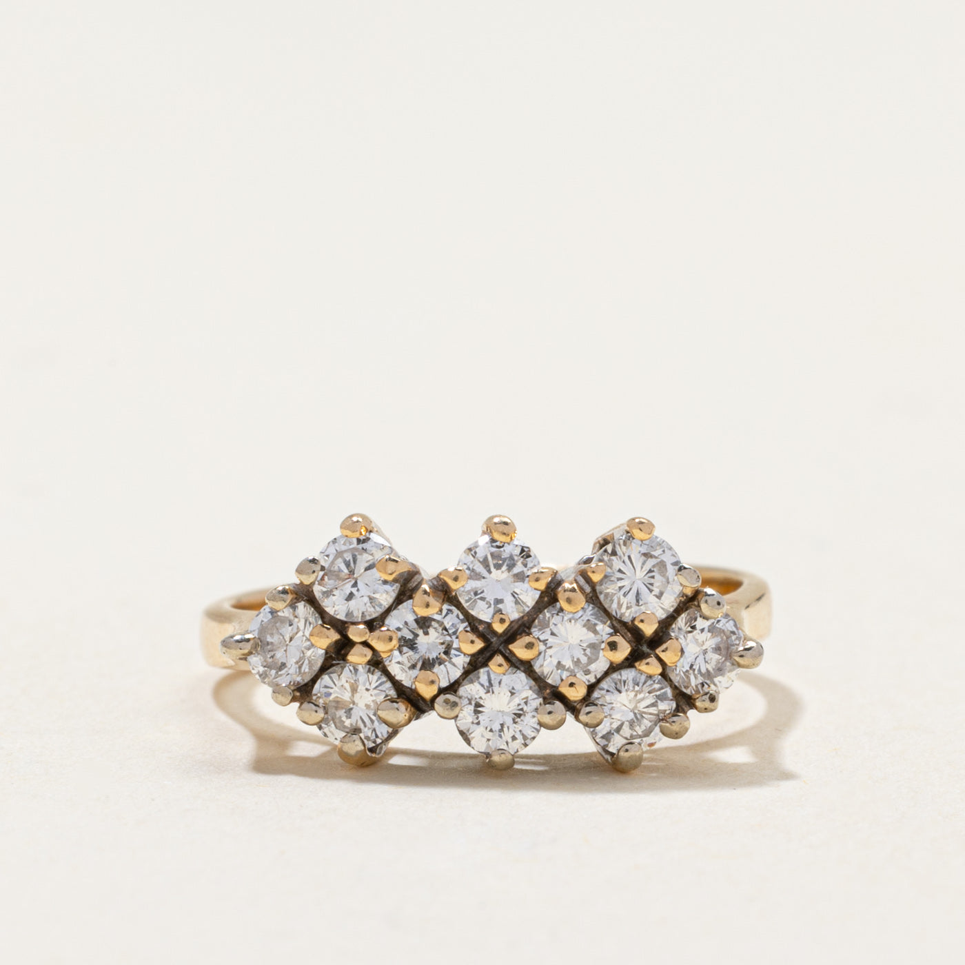 14K Diamond Cluster Cocktail Ring | 0.80ctw | SZ 5.25