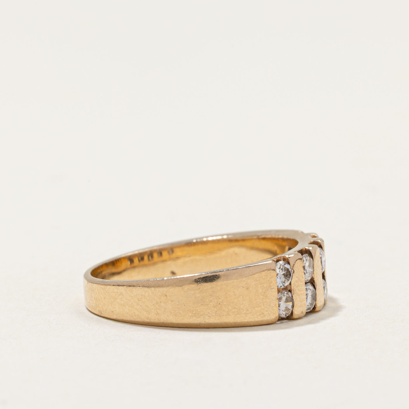 10k Multi Column Diamond Band | 0.60ctw | SZ 8
