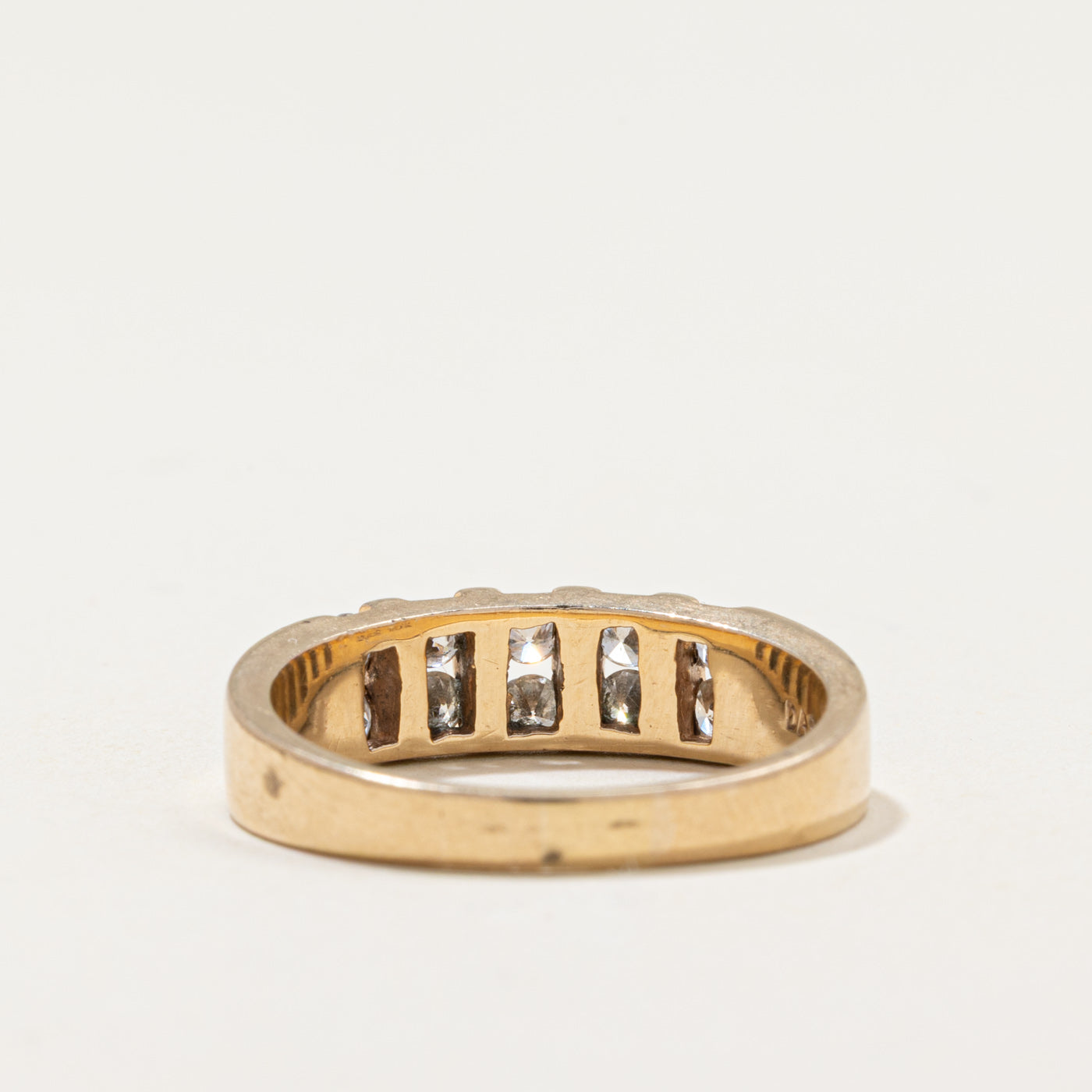 10k Multi Column Diamond Band | 0.60ctw | SZ 8
