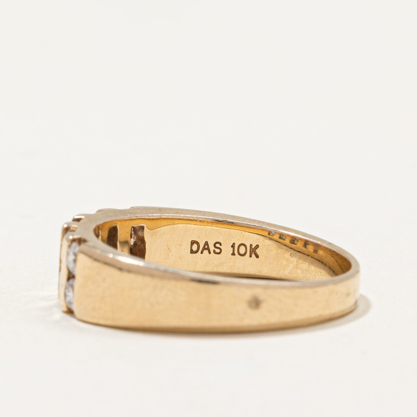 10k Multi Column Diamond Band | 0.60ctw | SZ 8