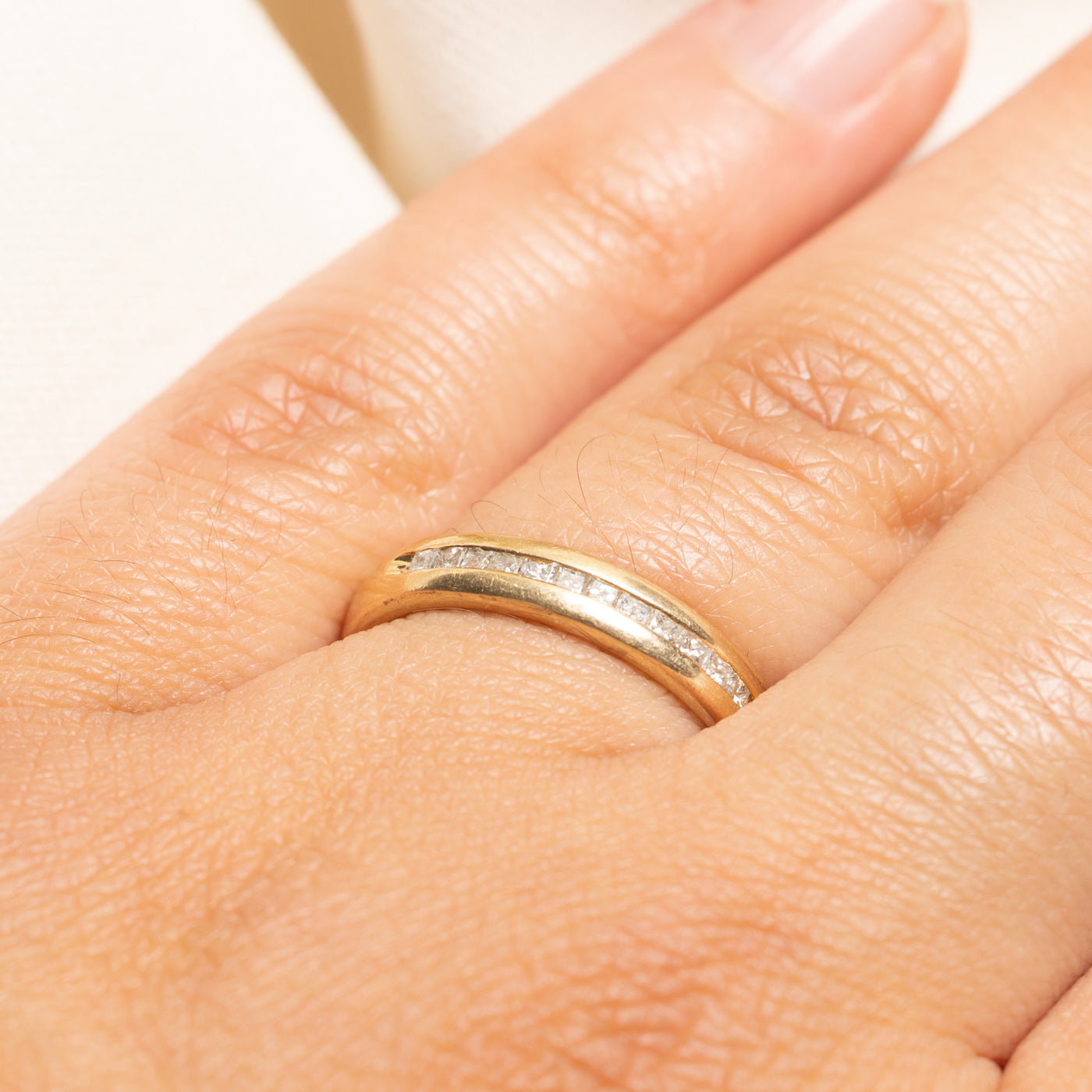 Semi Eternity Princess Cut Diamond Band | 0.28ctw | SZ 7