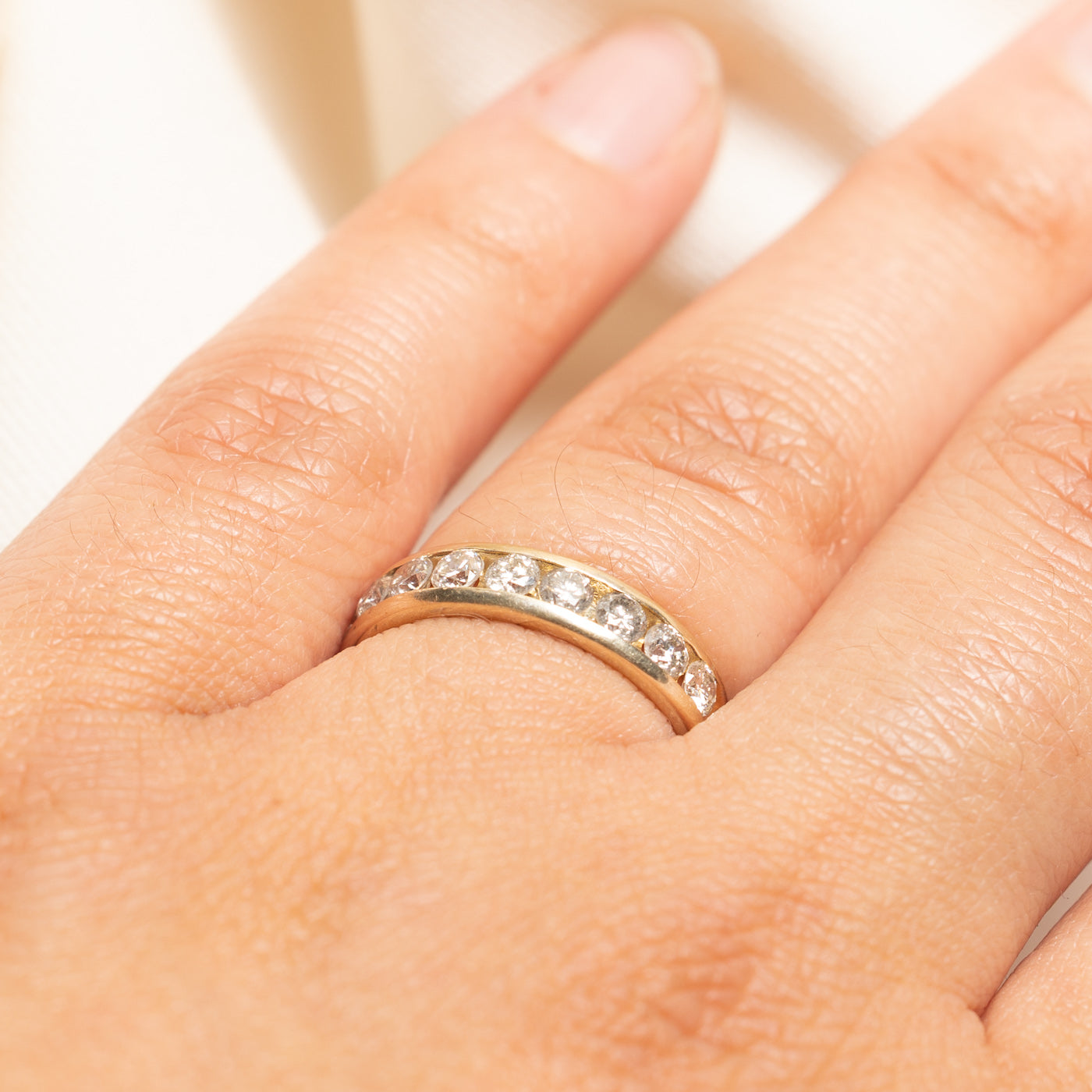 Channel Set Semi Eternity Diamond Band | 1.10ctw | SZ 6.25