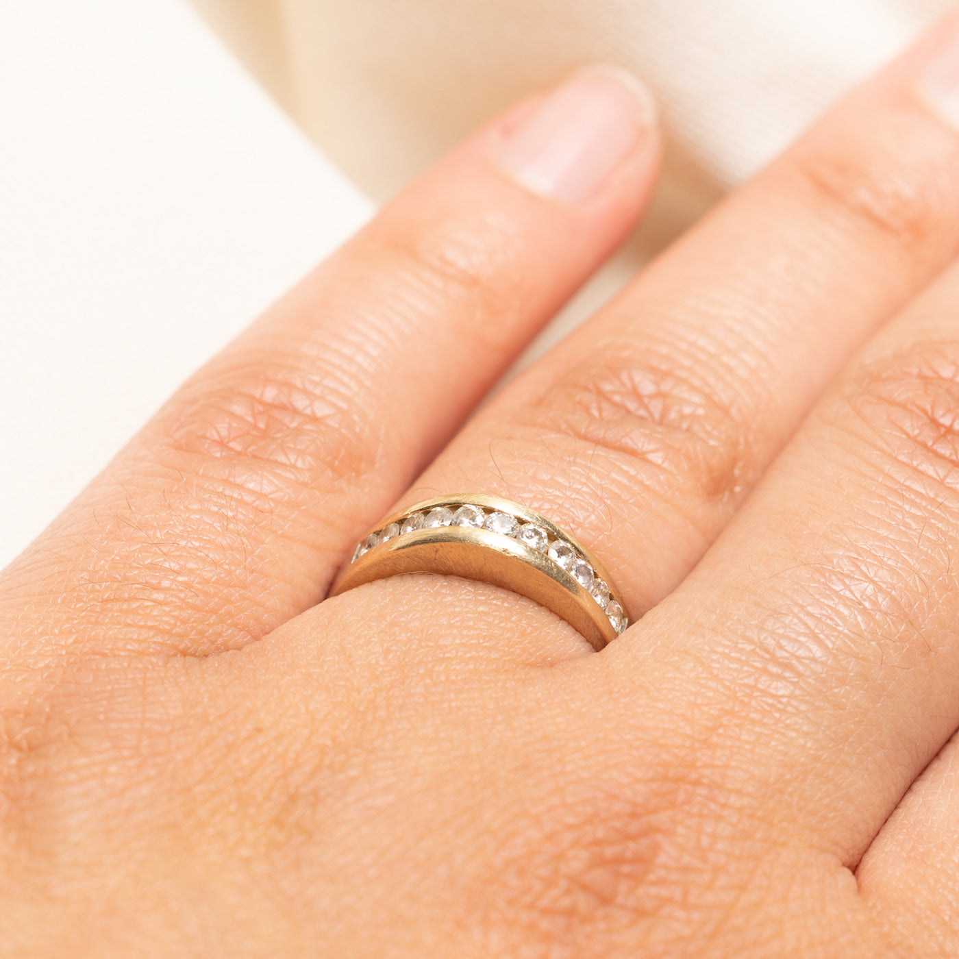 Channel Set Semi Eternity Diamond Ring | 0.44ctw | SZ 7