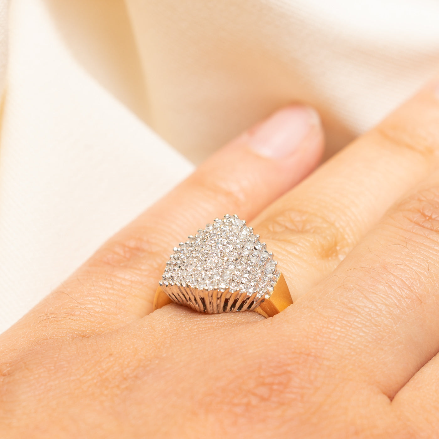 Diamond Cluster Cocktail Ring | 1.00ctw | SZ 7