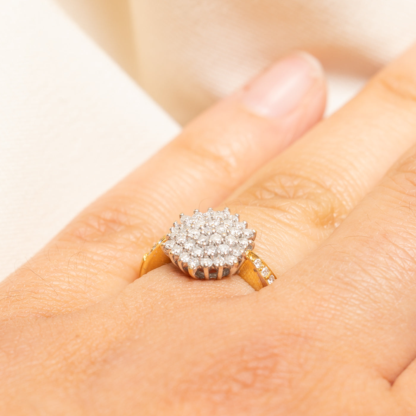 Diamond Cluster Cocktail Ring | 0.50ctw | SZ 6.25