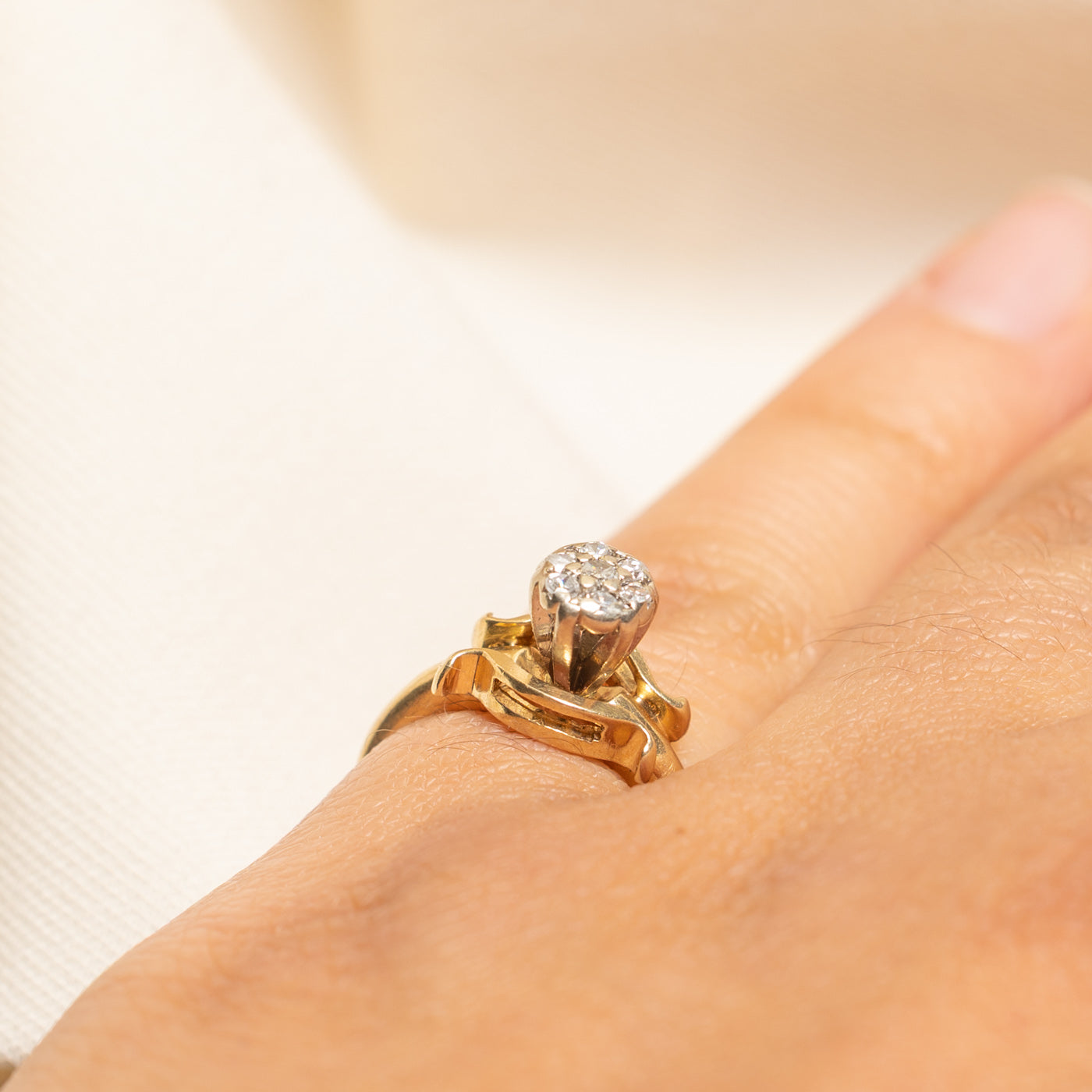 Diamond Round Cluster Ring | 0.12ctw | SZ 4.5