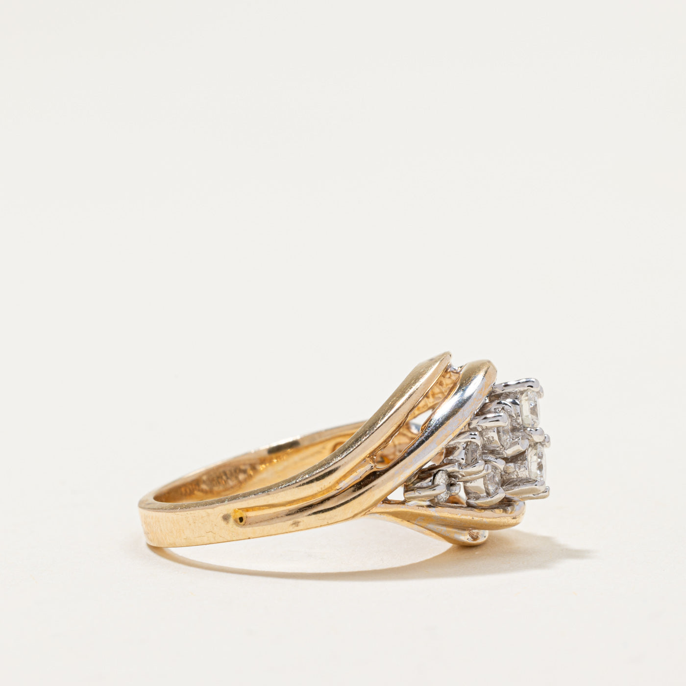 Diamond Marquise Shaped Cocktail Ring | 0.56ctw | SZ 6.75