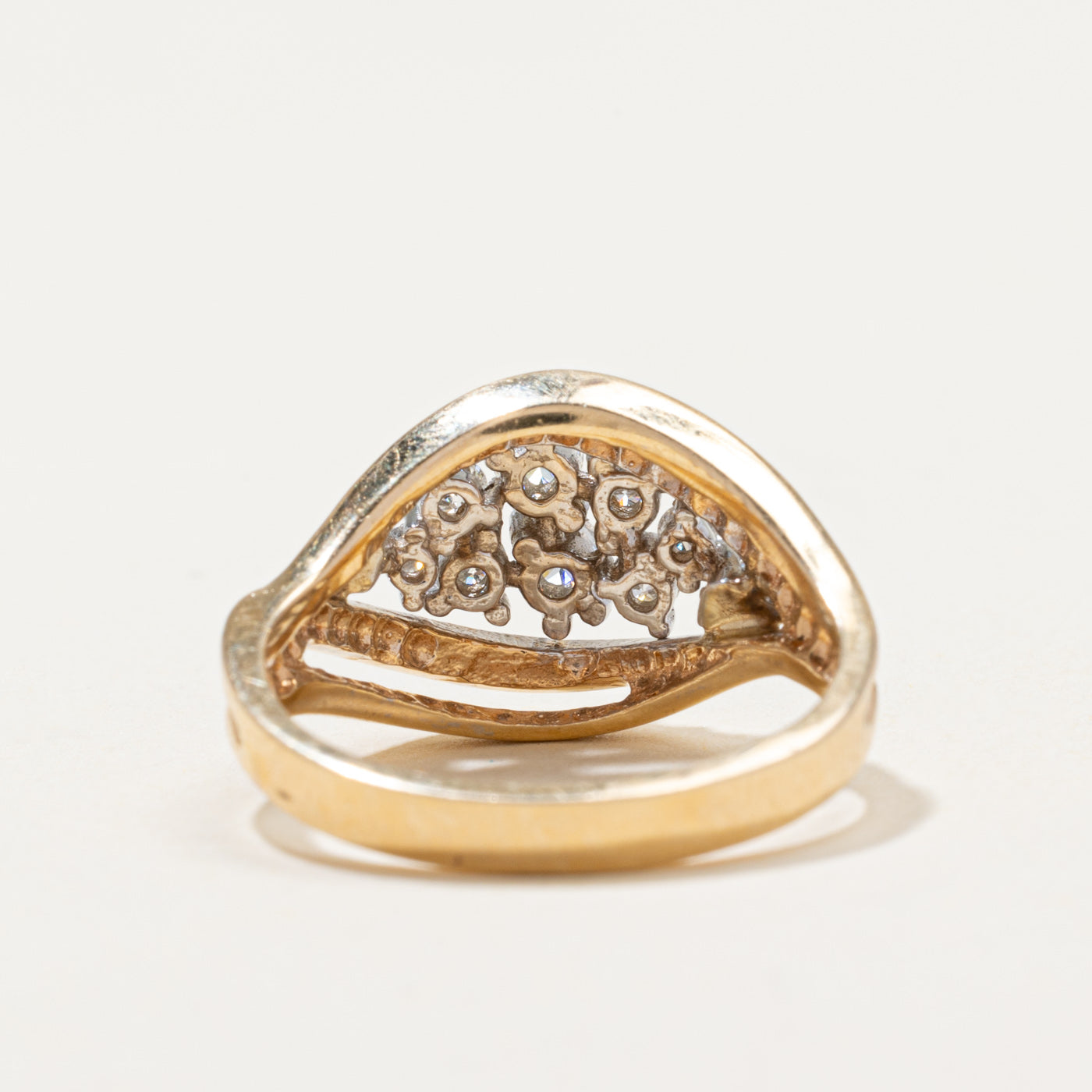 Diamond Marquise Shaped Cocktail Ring | 0.56ctw | SZ 6.75