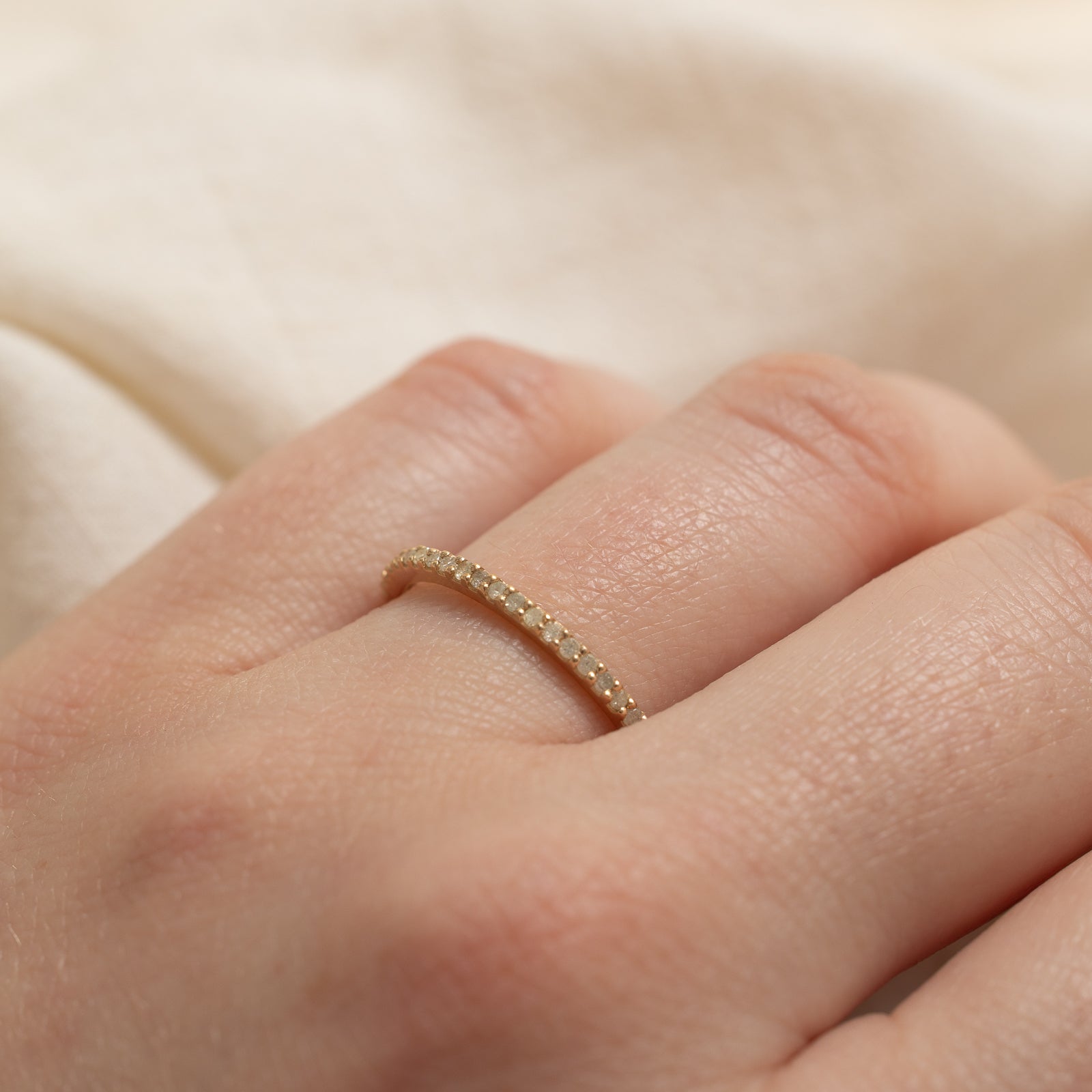 Pave Set Diamond Eternity Band | 0.25ctw | SZ 8.25