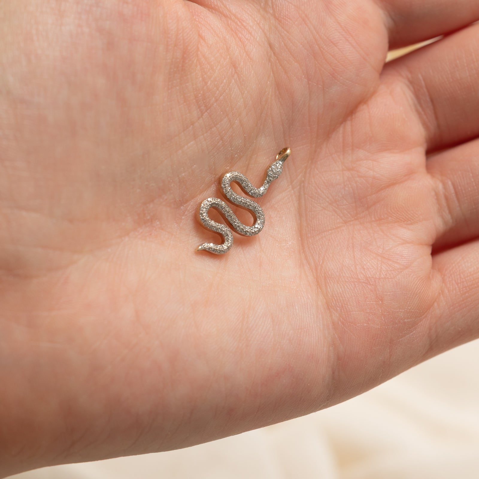 Diamond Snake Pendant | 0.12ctw