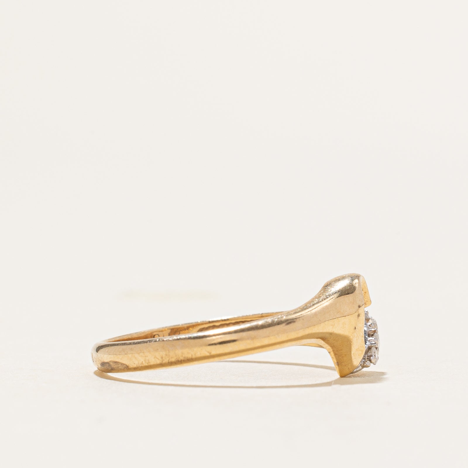 Diamond Open Heart Ring | 0.03ctw | SZ 6.25