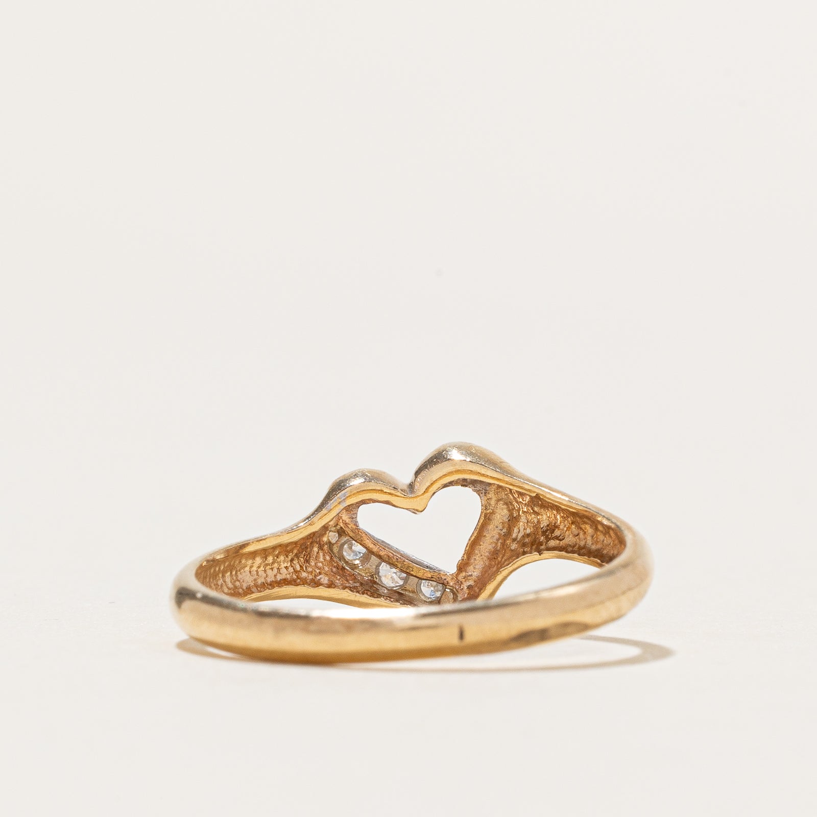 Diamond Open Heart Ring | 0.03ctw | SZ 6.25