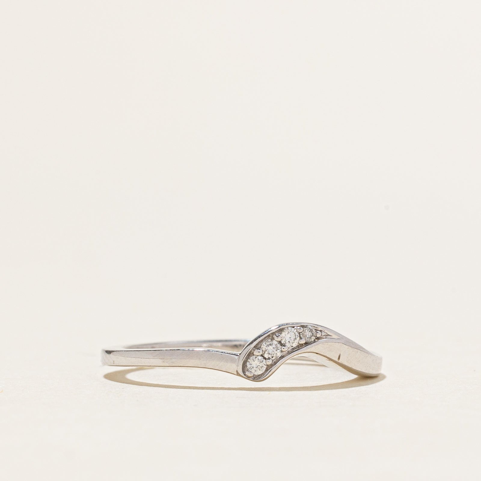 Diamond Contour Band | 0.05ctw | SZ 7.25
