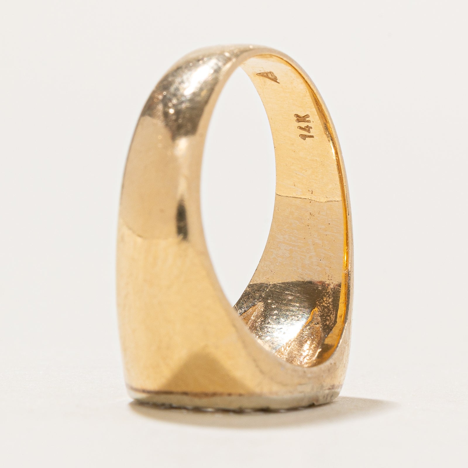Diamond Crescent Moon Ring | 0.20ctw | SZ 7.5